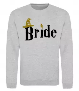 Свитшот Bride hat Серый меланж фото