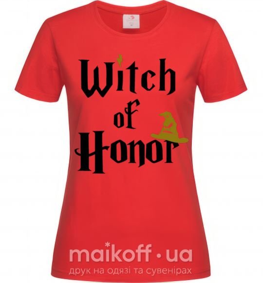 Женская футболка Witch of Honor Красный фото