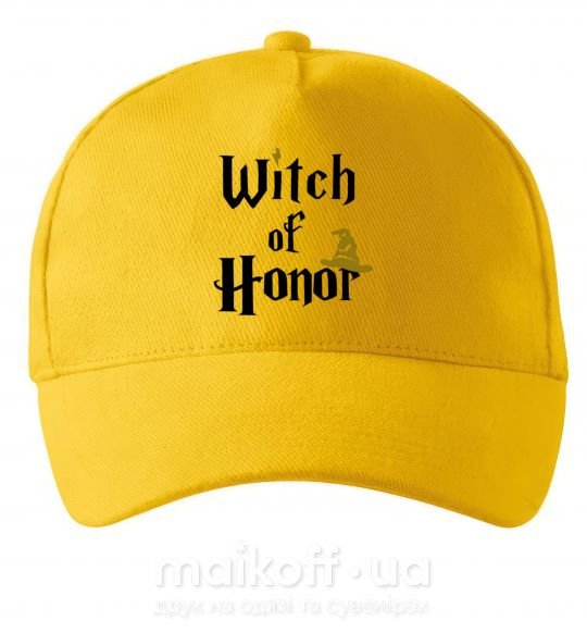 Кепка Witch of Honor Солнечно желтый фото