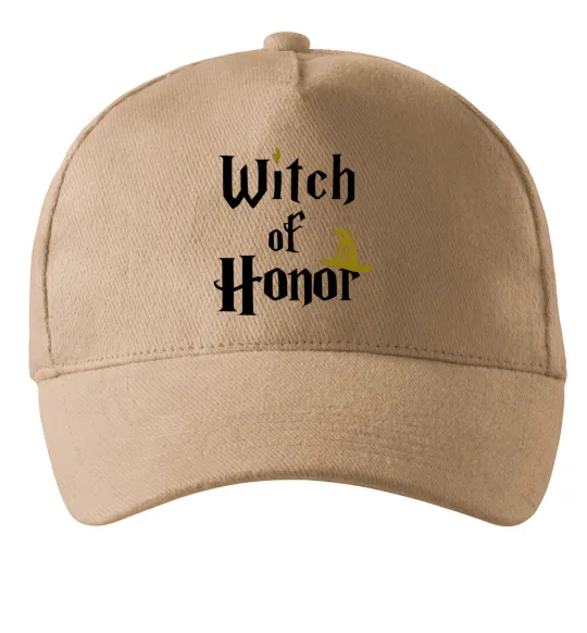 Кепка Witch of Honor Песочный фото