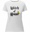 Жіноча преміум футболка Witch of Honor Білий фото