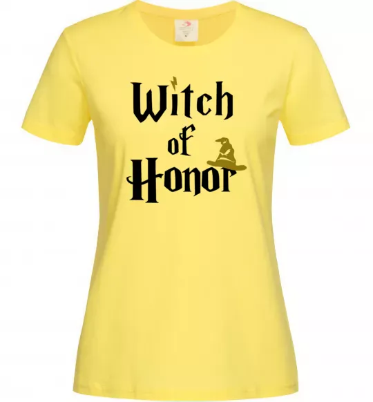Женская футболка Witch of Honor Лимонный фото