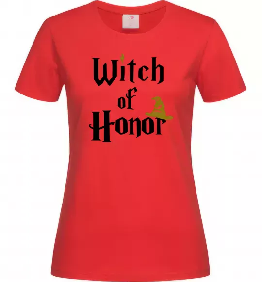 Женская футболка Witch of Honor Красный фото