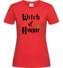 Женская футболка Witch of Honor Красный фото