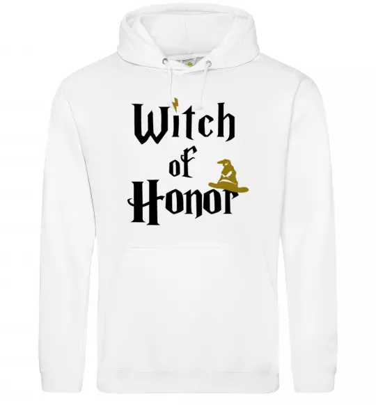 Жіноча толстовка (худі) Witch of Honor Білий фото
