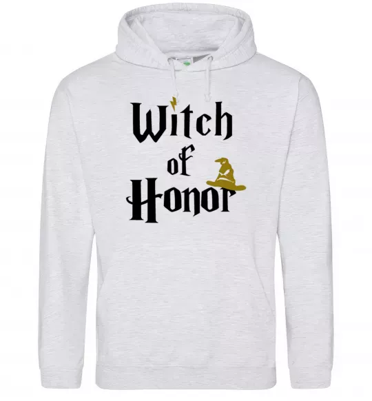 Жіноча толстовка (худі) Witch of Honor Сірий меланж фото