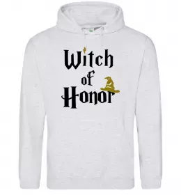 Жіноча толстовка (худі) Witch of Honor Сірий меланж фото