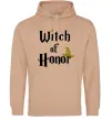 Жіноча толстовка (худі) Witch of Honor Пісочний фото