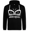 Женская толстовка (худи) Bride squad brassiere white Черный фото