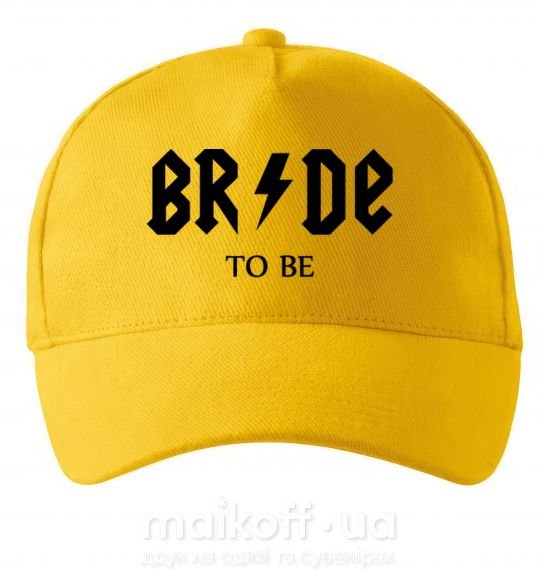 Кепка Bride to be ACDC Сонячно жовтий фото