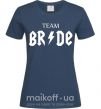Женская футболка Team Bride ACDC Темно-синий фото