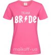 Женская футболка Team Bride ACDC Ярко-розовый фото