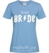 Женская футболка Team Bride ACDC Голубой фото