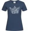 Женская футболка Team bride корона Темно-синий фото