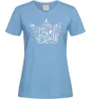 Женская футболка Team bride корона Голубой фото