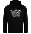 Жіноча толстовка (худі) Team bride корона Чорний фото