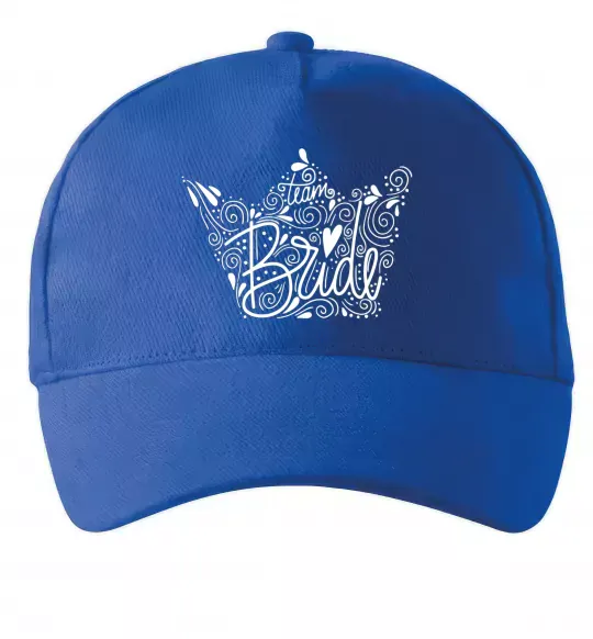 Кепка Team bride корона Ярко-синий фото