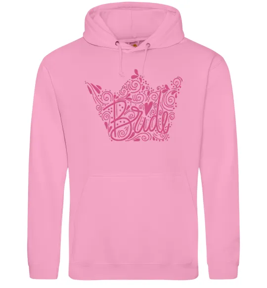 Женская толстовка (худи) Bride crown Розовый фото