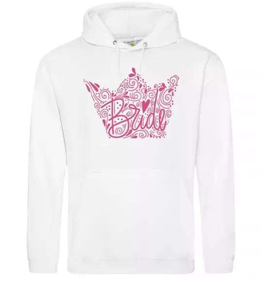 Женская толстовка (худи) Bride crown Белый фото
