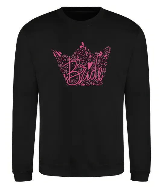 Світшот Bride crown Чорний фото