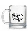 Чашка скляна Accio coffee Прозорий фото