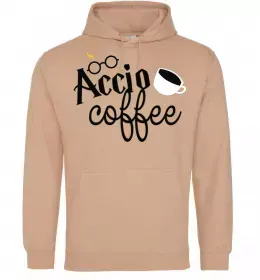 Женская толстовка (худи) Accio coffee Песочный фото
