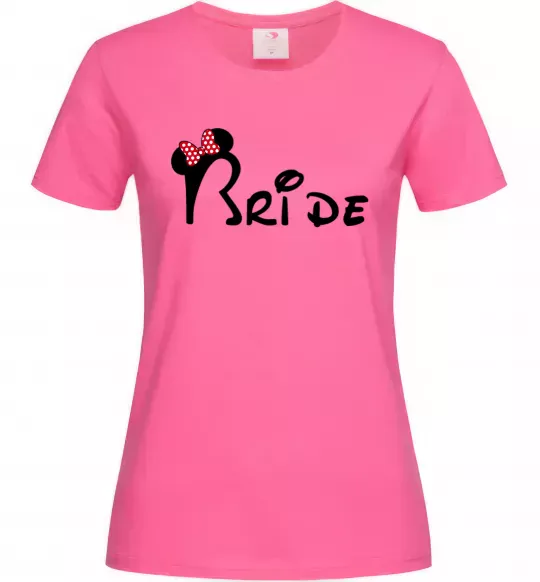 Жіноча футболка Bride Міккі Яскраво-рожевий фото