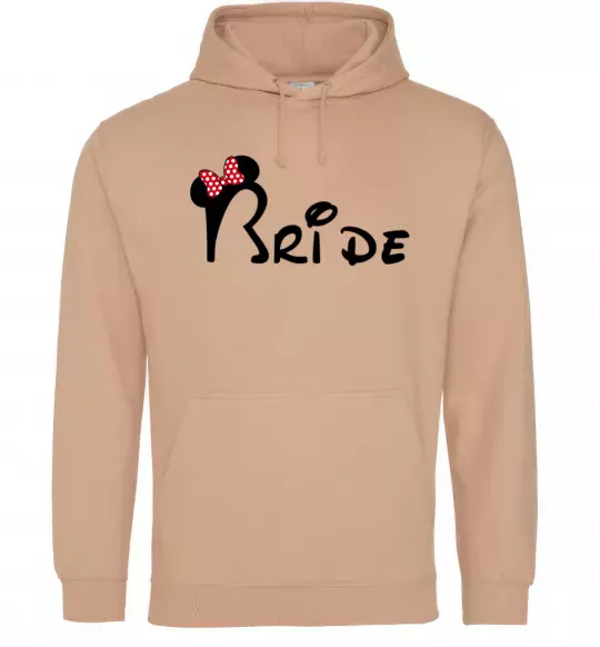 Женская толстовка (худи) Bride Міккі Песочный фото