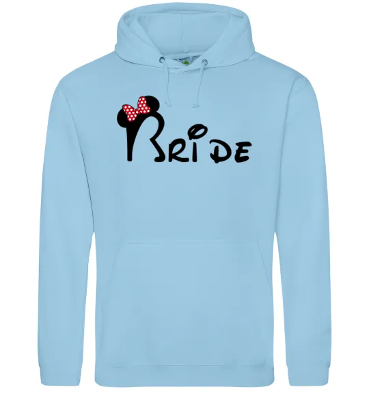 Женская толстовка (худи) Bride Міккі Голубой фото