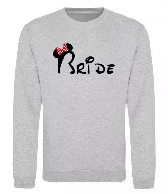 Світшот Bride Міккі Сірий меланж фото