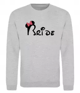 Свитшот Bride brilliant Серый меланж фото Свитшот Bride brilliant Серый меланж фото