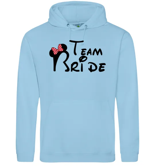 Женская толстовка (худи) Team Bride Міккі Голубой фото