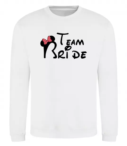 Світшот Team Bride Міккі Білий фото