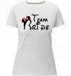 Жіноча преміум футболка Team Bride Міккі Білий фото