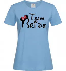 Женская футболка Team Bride Міккі Голубой фото