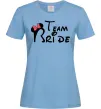 Жіноча футболка Team Bride Міккі Блакитний Жіноча футболка Team Bride Міккі Блакитний фото