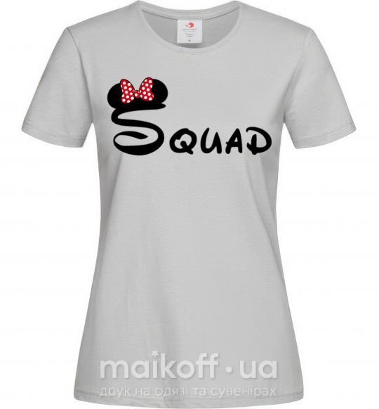 Женская футболка Squad Микки Серый фото