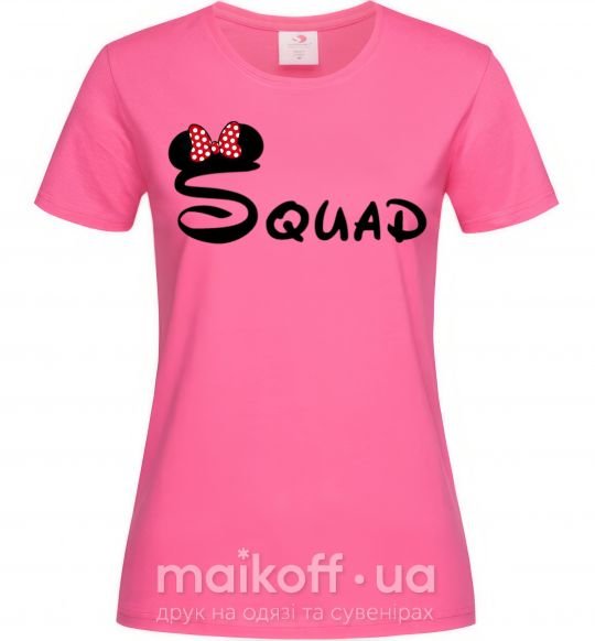 Женская футболка Squad Микки Ярко-розовый фото