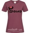 Женская футболка Squad Микки Бордовый фото