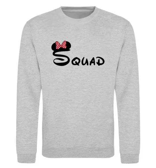 Свитшот Squad Міккі Серый меланж фото