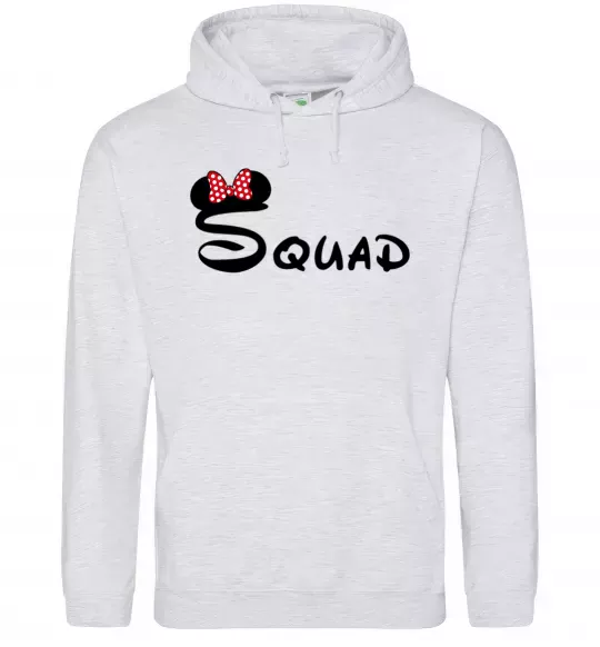 Жіноча толстовка (худі) Squad Міккі Сірий меланж фото