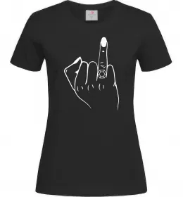 Жіноча футболка Рука нареченої Чорний фото