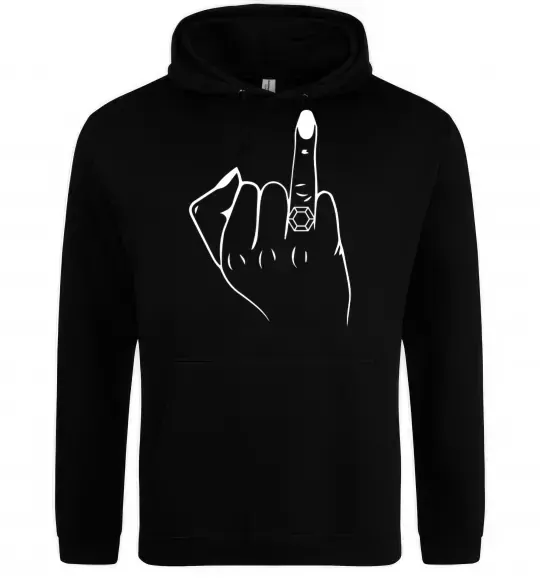 Жіноча толстовка (худі) Рука нареченої Чорний фото