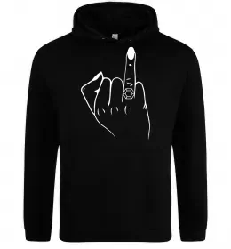 Женская толстовка (худи) Рука нареченої Черный фото