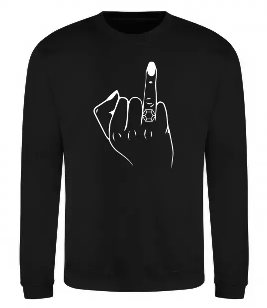 Світшот Рука нареченої Чорний фото