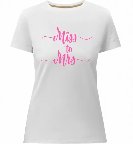 Жіноча преміум футболка Future mrs Білий фото