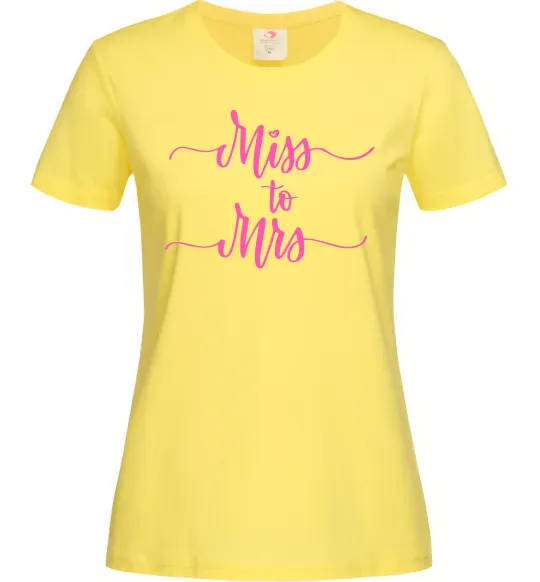 Жіноча футболка Future mrs Лимонний фото