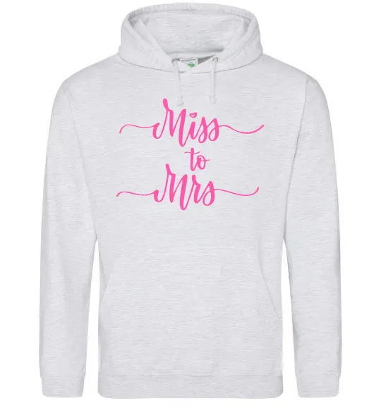 Жіноча толстовка (худі) Future mrs Сірий меланж фото