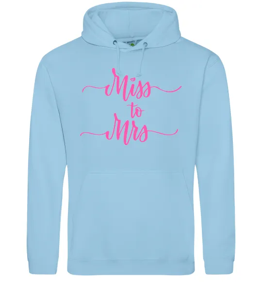 Женская толстовка (худи) Future mrs Голубой фото