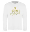 Світшот I am getting married Білий фото